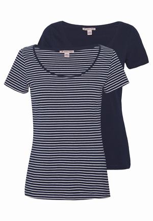 Women's Anna Field 2 PACK Print T Shirts Dark Blue | ZCEPGWM-96