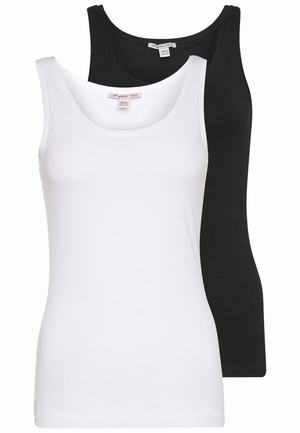 Women's Anna Field 2 PACK Tops Black | BQMIZFR-46