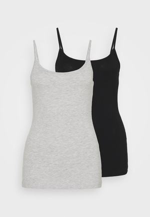 Women's Anna Field 2 PACK Tops Black | FJUBXKT-14