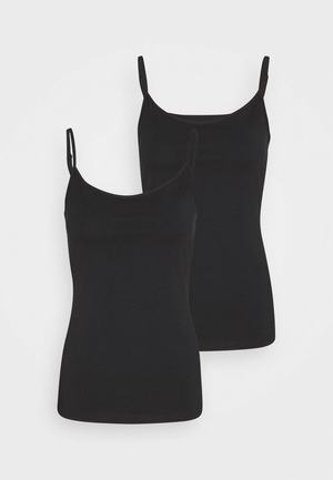 Women's Anna Field 2 PACK Tops Black | GCZWPAS-70