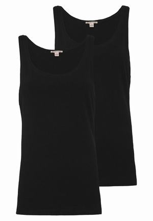 Women's Anna Field 2 PACK Tops Black | MVWYLPJ-69