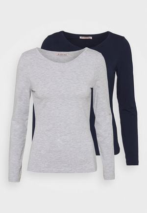 Women's Anna Field 2 PACK Tops Dark Blue | QMZOUVL-34