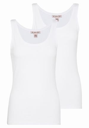 Women's Anna Field 2 PACK Tops White | BWJUDGK-03