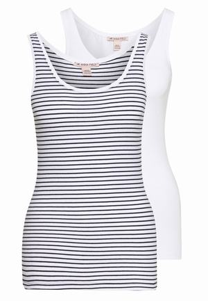 Women's Anna Field 2 PACK Tops White | FQLIHDV-97