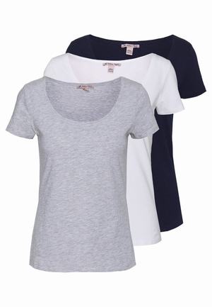 Women's Anna Field 3 PACK Basic T Shirts White | DPAJIUB-48