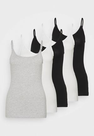 Women's Anna Field 5 PACK Tops Black | VDBLJKY-26