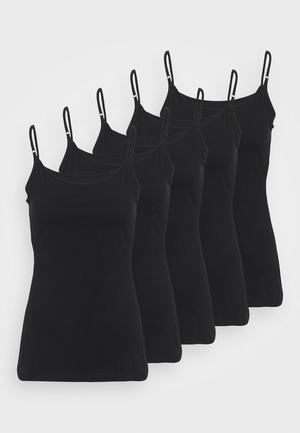 Women's Anna Field 5 PACK Tops Black | ZVEJNLG-47