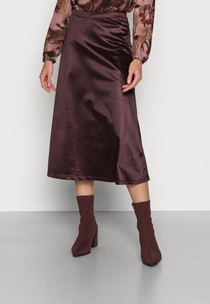 Women's Anna Field A line Skirts Dark Brown | DKNZHXE-81