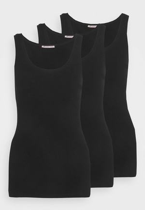 Women's Anna Field BASIC 3er Pack Tops Black | GUEHMXS-13