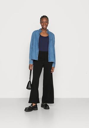 Women's Anna Field BASIC 3er Pack Tops Dark Blue | YINTKBP-20