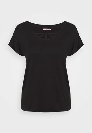 Women's Anna Field BASIC T Shirts Black | CHDJPQY-36