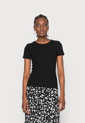 Women's Anna Field BASIC T Shirts Black | JDGLQSE-79