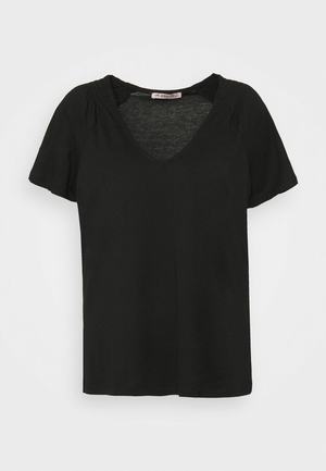 Women's Anna Field BASIC T Shirts Black | NUAFWPC-75