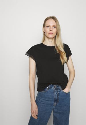 Women's Anna Field BASIC T Shirts Black | OCYLKGR-81