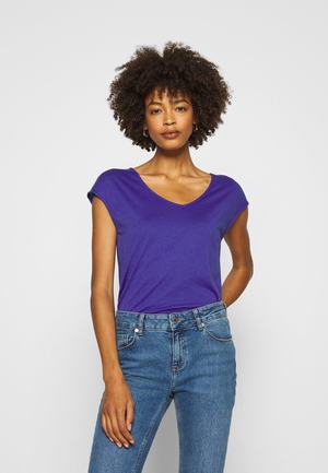 Women's Anna Field BASIC T Shirts Blue | BANIWKT-10