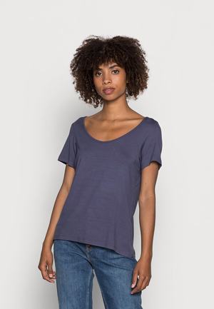 Women's Anna Field BASIC T Shirts Blue | XNVQORZ-16