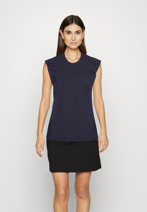 Women's Anna Field BASIC T Shirts Dark Blue | BPYEOMI-62