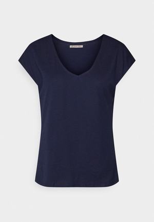 Women's Anna Field BASIC T Shirts Dark Blue | OPDYZVS-32