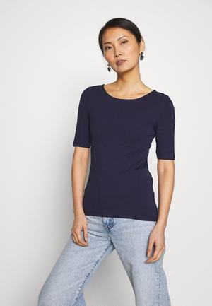 Women's Anna Field BASIC T Shirts Dark Blue | PMZUARN-29