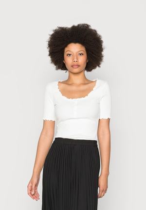 Women's Anna Field BASIC T Shirts White | OXSUDLF-54