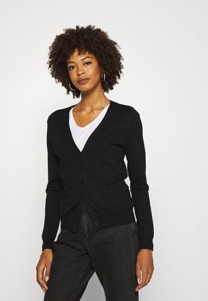 Women's Anna Field Basic V Neck Cardigan Black | OMZUNWF-46