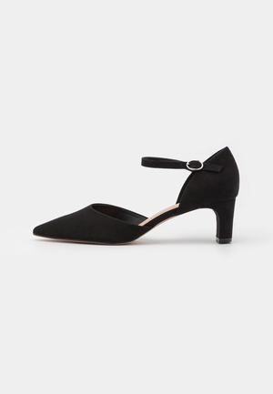 Women's Anna Field Block heel Buckle Heels Black | EHZCIMQ-97