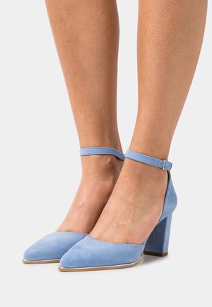 Women's Anna Field Block heel Buckle Heels Light Blue | RALDBYQ-24