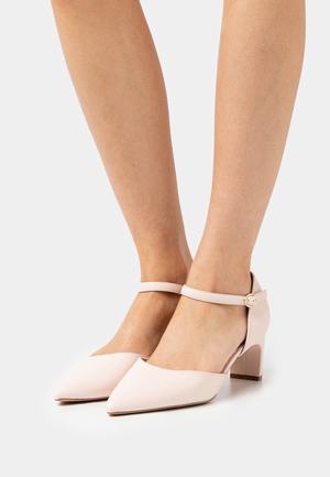 Women's Anna Field Block heel Buckle Heels Light Pink | UTRKWOS-26