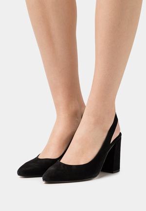 Women's Anna Field Block heel Heels Black | VRMQTAD-64