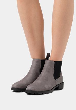 Women's Anna Field Block heel Slip on Ankle Boots Grey | XPJWMAN-14