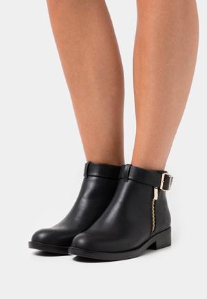 Women's Anna Field Block heel Zip UP Ankle Boots Black | THQGVDE-03