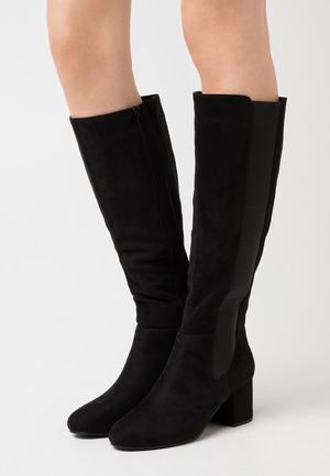 Women's Anna Field Block heel Zip UP Boots Black | BIVWHDY-52