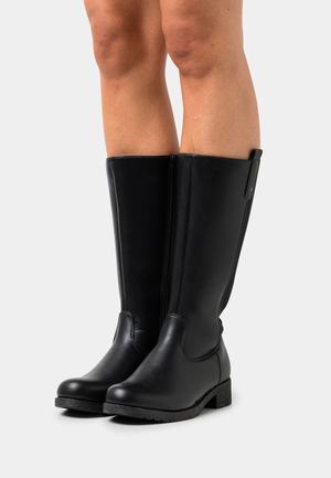 Women's Anna Field Block heel Zip UP Boots Black | WCEPAIR-84