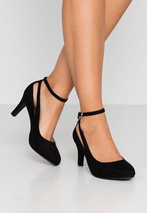 Women's Anna Field Buckle Heels Black | TDYLKCP-12