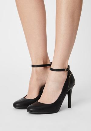 Women's Anna Field Buckle Heels Black | UAIXDGF-86