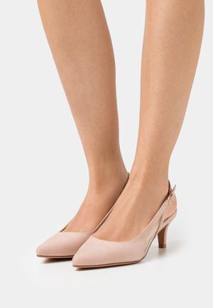 Women's Anna Field Buckle Heels Light Pink | GFANRHI-64