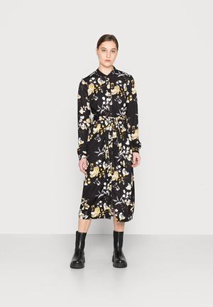 Women's Anna Field COLLAR MIDI Dress Black | KUQMWPG-09