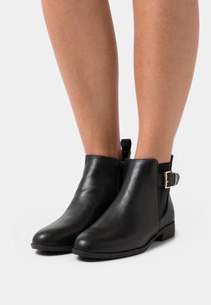 Women's Anna Field COMFORT Flat Zip UP Ankle Boots Black | FBZHJKY-04