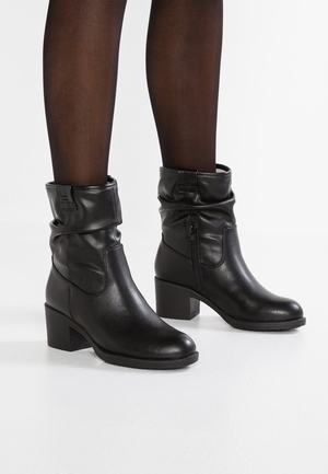 Women's Anna Field Classic Block heel Ankle Boots Black | HTLPEAM-74