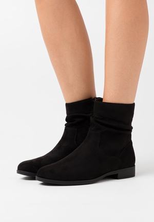 Women's Anna Field Classic Flat Zip UP Ankle Boots Black | UHLAVYG-07