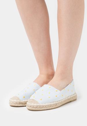 Women's Anna Field Espadrille Flat Slip on Low Shoes Light Blue | BAZHEYU-46