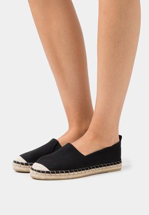 Women's Anna Field Espadrille Flat Slip on Low Shoes Black | CSWAQXT-48