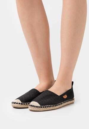 Women's Anna Field Espadrille Flat Slip on Low Shoes Black | HGRQAXS-10