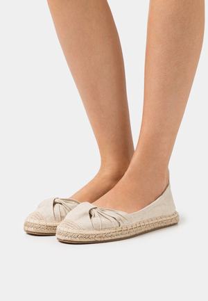 Women's Anna Field Espadrille Flat Slip on Ballerina Beige | LQUYVSX-53