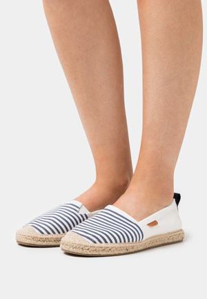 Women's Anna Field Espadrille Flat Slip on Low Shoes Blue | MNQZGHU-89