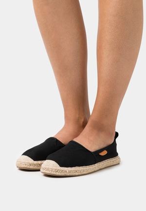 Women's Anna Field Espadrille Flat Slip on Low Shoes Black | MVLITZN-45