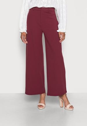 Women's Anna Field Flared Leg Business Trousers Dark Red | TCWQGLM-98