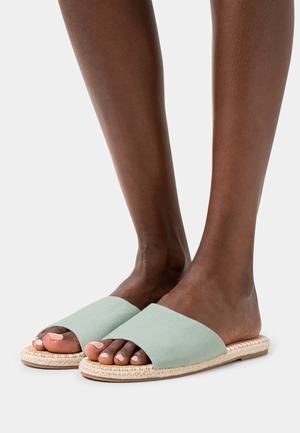 Women's Anna Field Flat Slip on Mules Mint | MNGPZOK-14