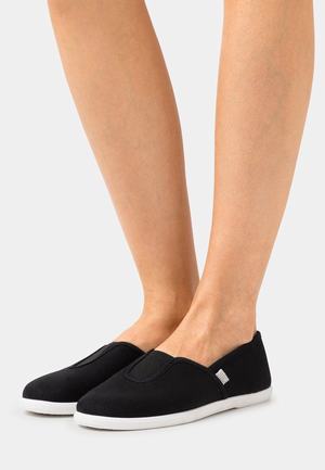 Women's Anna Field Flat Slip on Slip ons Black | PQHRUNJ-05