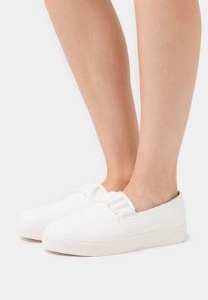 Women's Anna Field Flat Slip on Slip ons White | SMAHWQY-08